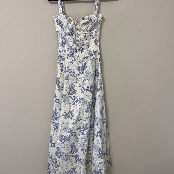 House of CB Blue Floral Midi Dress - Picture 9 of 16